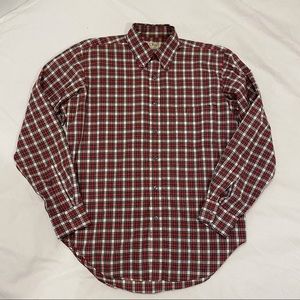 Men’s L.L. Bean Checkered Button-Up Shirt